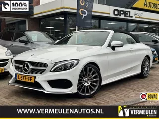 Mercedes C-Klasse Cabriolet C180 156PK Edition-1 AMG Line Automaat + 19"/ Navi/ Clima/ Cruise/ Stoelverwarming/ Full-LED/ Trekhaak
