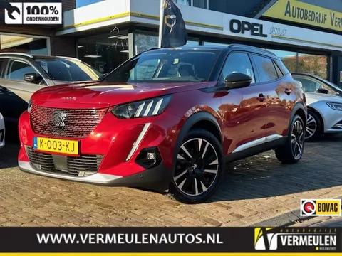 Peugeot e-2008 EV 50kWh 136PK GT + 18"/ Navi/ Clima/ Camera/ Full-LED/ Stoerverwarming/ 3-Fase/ SOH 93%/ NL auto