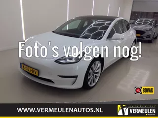 Tesla Model 3 Standard Range Plus RWD 60kWh + 19"/ Navi/ Autopilot/ Leder/ Camera/ Panorama/ Premium Audio/ NL auto