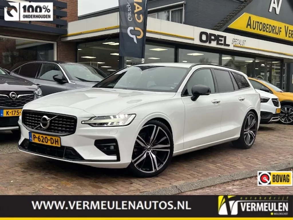 VOLVO V60 2.0T 163PK B3 Hybrid R-Design + 20"/ Navi/ Ad.Cruise/ Clima/ Full-LED/ Winterpakket/ Camera/ Trekhaak/ NL auto