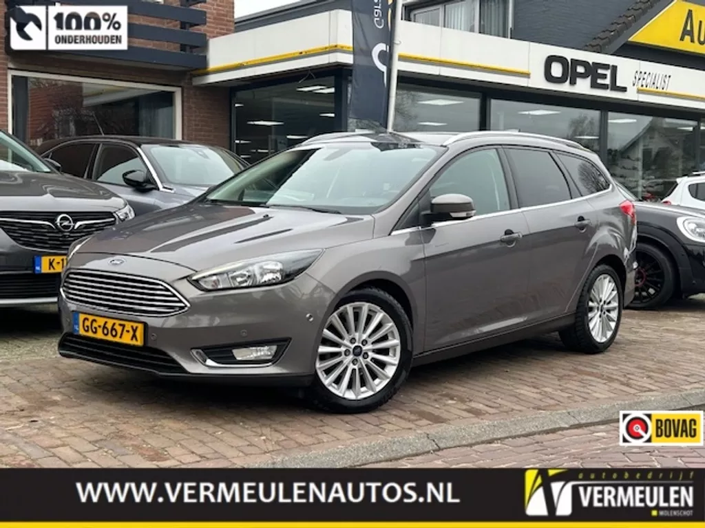 FORD Focus Wagon 1.0 EcoBoost 125PK Titanium Edition + 17"/ Navi/ Clima/ Cruise/ Camera/ Park-assist/ NL auto