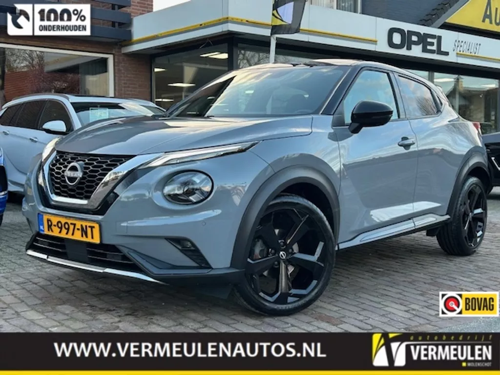 Nissan Juke 1.0 DIG-T 114PK Kiiro Automaat + 19"/ Navi/ Clima/ Cruise/ Camera/ Full-LED/ CarPlay/ NL auto