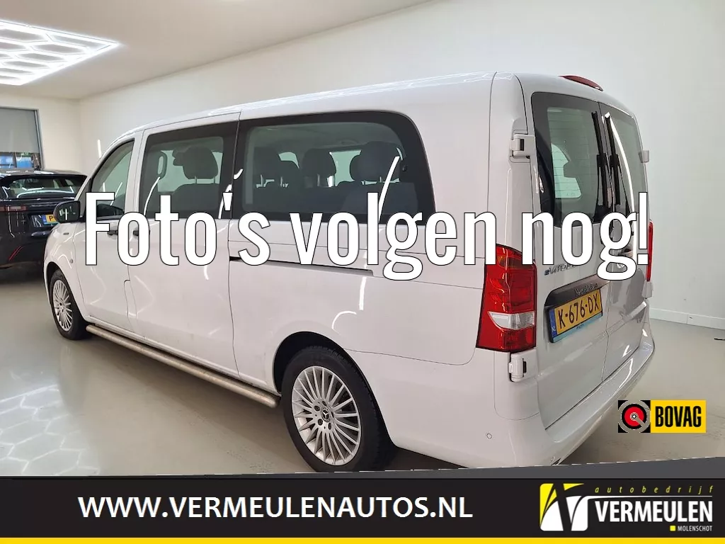 Mercedes eVito eVito Tourer XL 205PK PRO 9-Pers + 17"/ Navi/ Clima/ Cruise/ Leder/ Camera/ Stoelverwarming/ NL auto
