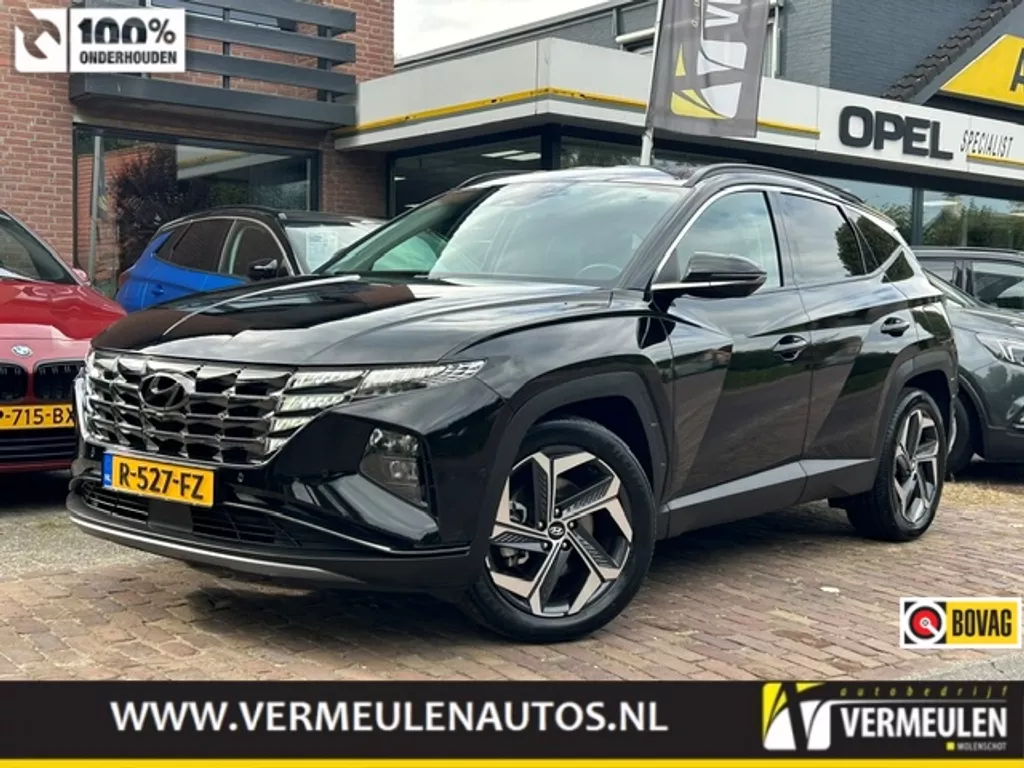 Hyundai Tucson 1.6 T-GDi HEV 230PK Premium Automaat + 19"/ Navi/ Clima/ Ad.Cruise/ Leder/ Winterpakket/ Camera/ Trekhaak/ NL auto
