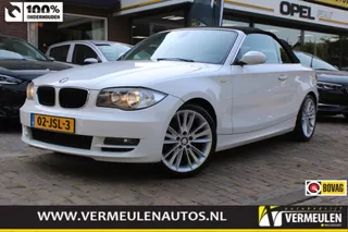 BMW 1-Serie (e87) Cabrio 120i 170PK High Executive + 18"/ Clima/ Cruise/ Leder/ Stoelverwarming/ NL auto