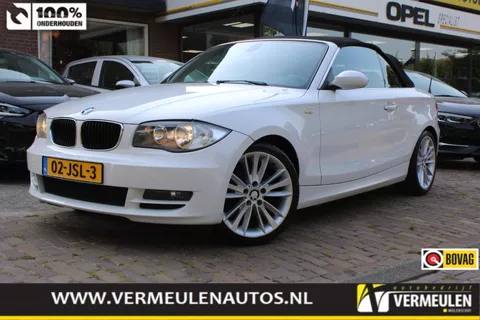 BMW 1-Serie (e87) Cabrio 120i 170PK High Executive + 18"/ Clima/ Cruise/ Leder/ Stoelverwarming/ NL auto