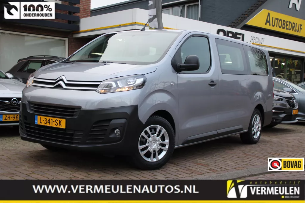 Citroen Spacetourer Jumpy 1.5 BlueHDi Combi XL 120PK Business 9-Persoons + Navi/ Airco/ Cruise/ CarPlay/ NL auto