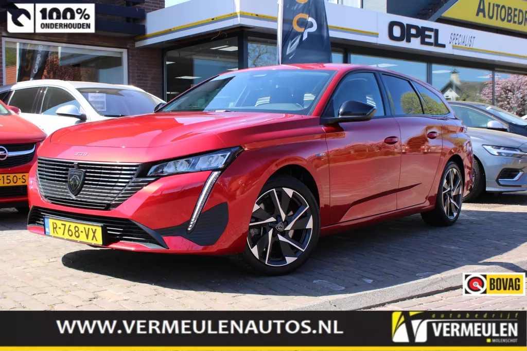 Peugeot 308 Sw 1.6 HYbrid 180PK e-EAT8 Allure Pack Business + 17"/ Navi/ Clima/ Full-LED/ Camera/ Trekhaak/ NL auto